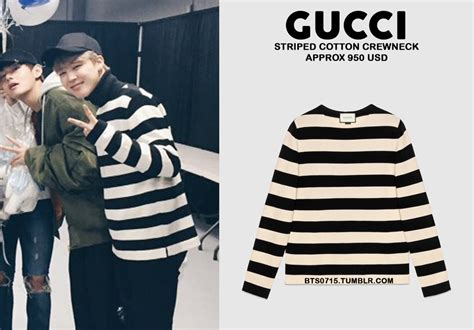 gucci crewneck bts|BTS Jin’s Gucci Sweater With a Plunging Neckline Commands .